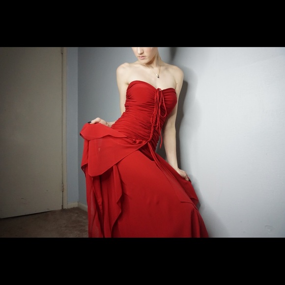 Ignite Evenings Ruby Red Prom Gown - Picture 5 of 5